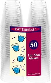 img 2 attached to 🥃 50-пачка 2 унций прозрачных стопок от Party Essentials