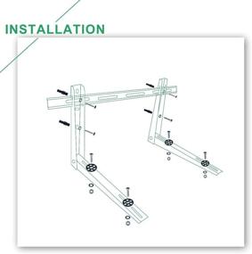 img 2 attached to Forestchill Mini Split Wall Mount Bracket, Universal Fit for Ductless Mini-Split Air Conditioner Heat Pump Systems, Supports up to 330 lbs, Compatible with 9000-18000 BTU Condensers
