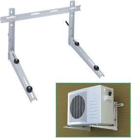 img 4 attached to Forestchill Mini Split Wall Mount Bracket, Universal Fit for Ductless Mini-Split Air Conditioner Heat Pump Systems, Supports up to 330 lbs, Compatible with 9000-18000 BTU Condensers