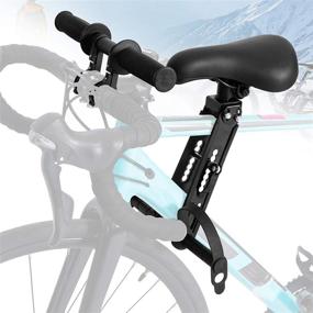 img 4 attached to 🚴✨ Детское велокресло TWSOUL - крепится спереди, с педалями | Совместимо со всеми взрослыми горными велосипедами