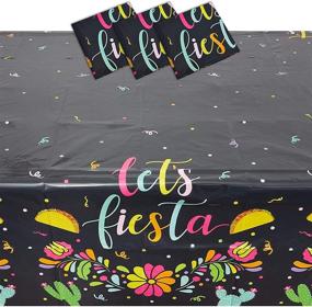 img 4 attached to Lets Fiesta Plastic Table Covers