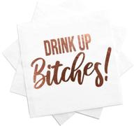 🍸 bachelorette decorations: personalized cocktail napkins логотип