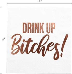 img 1 attached to 🍸 Bachelorette Decorations: Personalized Cocktail Napkins