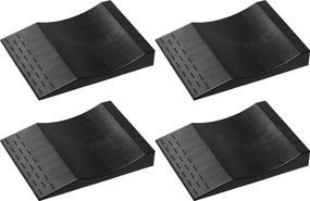 img 4 attached to Maxsa 37353 Park Right Tire Saver Ramps: Effective Flat Spot Prevention & Vehicle Storage (Set of 4), Black