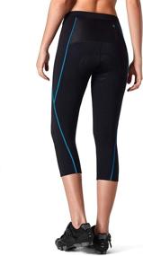 img 3 attached to 🚲 NAVISKIN Women's 3D Padded Cycling Tights: Capris Pants Leggings with UPF 50+ Sun Protection