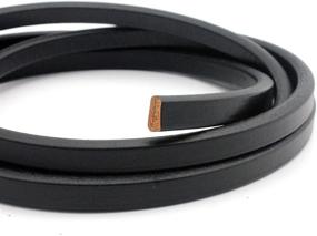 img 2 attached to AaaZee 10Mmx6Mm Licorice Leather Bracelet