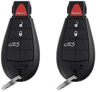 🔑 compatible saverremote key fob - 4 button for chrysler 300 (2008-2010) & dodge challenger/charger (2008-2012) logo