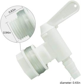 img 2 attached to 🪣 LUCKEG Plastic Bottling Bucket Spigot Valve - High-Quality Replacement Tap for Homebrew Fermenter Bucket (PACK of 8)