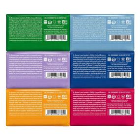 img 3 attached to Dr. Bronner's Pure-Castile Bar Soap Variety Gift Pack - 5oz Almond, Unscented, Lavender, Peppermint, Citrus, Rose - Organic Oils, For Face, Body, Hair - Gentle & Moisturizing