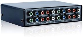 img 4 attached to 🔁 3 In 1 Out Component AV Video Switch Box - Enhance Connectivity and Simplify Multiple Device Setups for Xbox, Wii, PlayStation, DVD Players, and More!