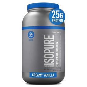 img 4 attached to 🏋️ Изопур Zero Carb, Защита Иммунитета с витамином C и цинком, 25г белка, порошок дружественный кето-диете, 100% сывороточный протеин изолят, кремовым ванильным вкусом, 3 фунта (упаковка может отличаться)