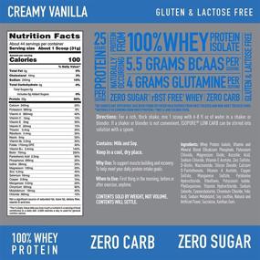 img 2 attached to 🏋️ Isopure Zero Carb, Immune Support with Vitamin C and Zinc, 25g Protein, Keto-Friendly Powder, 100% Whey Protein Isolate, Creamy Vanilla Flavor, 3 Pounds (Packaging May Vary)