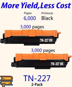 img 3 attached to 🖨️ 2-Pack ColorPrint Compatible Black Toner Cartridge Set for Brother TN227 TN-227BK TN227BK Work with HL-L3210CW L3230CDW L3710CDW L3270CDW DPC-L3550CDW MFC-L3710CW L3750CDW L3770CDW Printer