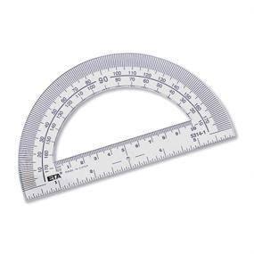 img 1 attached to 📐 Hand2Mind Plastic Protractor for Classroom Use