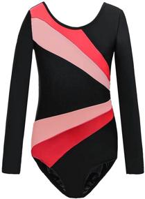 img 4 attached to Viriber Leotards: Stylish and Functional Girls' Gymnastics Activewear Dresses for Dance & Ballet