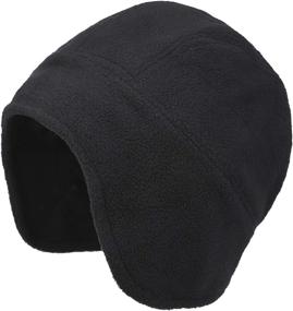 img 4 attached to 🧢 Flammi Men's Cozy Fleece Earflap Hat: Winter Skull Cap Beanie with Ear Covers