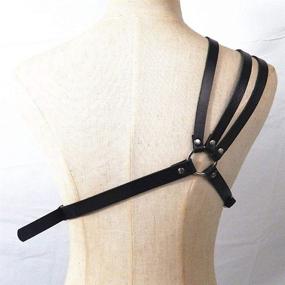 img 3 attached to 👔 Stylish Leather Shoulder Harness Adjustable Collar: A Must-Have for Men's Accessories