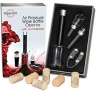 🍷 sippin'it wine opener: the ultimate gift set for wine lovers - includes wine stopper, aerator pourer & foil cutter логотип