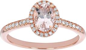 img 3 attached to Olivia Paris Morganite Diamond Vintage Women's Jewelry