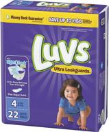luvs ultra leakguards diapers count diapering logo