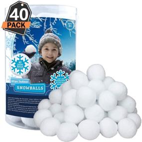 img 4 attached to ❄️ Kids Snow Fight 40-Pack Indoor Snowballs