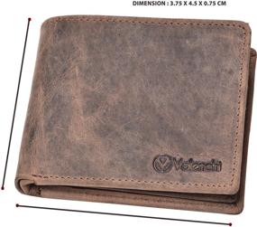 img 1 attached to 👝 High-Quality Italian Men's Genuine Leather Bifold Wallet - Wallets, Card Cases, and Money Organizers