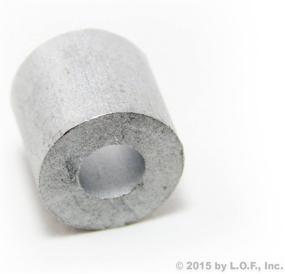 img 1 attached to 💯 100 Lot - Red Hound Auto Ferrule Stops: Premium 1/8 inch Aluminum Cable Snare Wire Swage Trap Line Ends