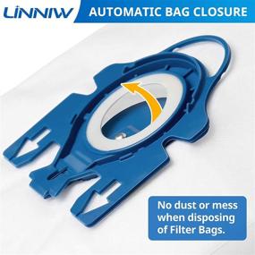 img 2 attached to 👜 LINNIW 20 Packs 3D Airclean GN Bags for Miele Classic C1, Complete C1, C2 - Compatible with S227/S240, S270, S400, S2, S5, S8 Series - Includes 5 Set Air Clean Filters