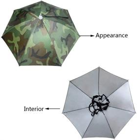 img 3 attached to 🎣 Vi Folding Fishing Headwear with Innovative Umbrella Design