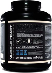 img 2 attached to Muscle Feast Vanilla 100% Grass Fed Whey Protein Isolate - Pure European Whey, All Natural, Hormone Free, Fast Absorbing - 20.5g Protein, 88 Calories - 5lb Tub, 94 Servings