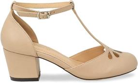 img 3 attached to Chase Chloe Kimmy 36 Teardrop T Strap Shoes and Pumps for Women