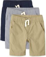 🩳 childrens place solid jogger shorts: boys' clothing perfect for active adventures logo