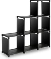 📦 black 6 cube modular shelves storage organizer - cube storage organizer, diy closet storage rack for books clothes toys shoes arts by wishwill logo