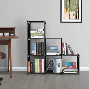 img 3 attached to 📦 Black 6 Cube Modular Shelves Storage Organizer - Cube Storage Organizer, DIY Closet Storage Rack for Books Clothes Toys Shoes Arts by Wishwill