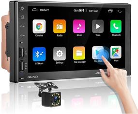 img 4 attached to 🚗 podofo Double Din Android Car Stereo – Split Screen Bluetooth GPS 7 Inch HD Touch Screen Car Radio Audio with Backup Camera – Car Multimedia with WiFi, FM Radio, Dual USB, Phone Mirror Link