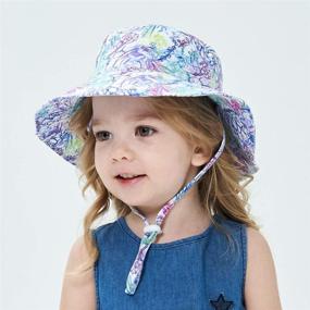 img 3 attached to 👒 Foldable Wide Brim Visor Sun Hat for Girls, Beach Sun Protection Cap