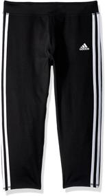 img 2 attached to 👧 Adidas Girls Capri Legging Medium: Stylish and Comfortable Girls' Clothing