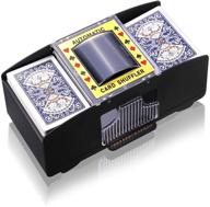 🃏 efficient electric card shuffler: battery operated 2 deck automatic playing card shuffler - perfect for poker and casino games логотип