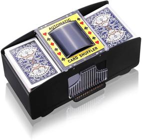 img 4 attached to 🃏 Efficient Electric Card Shuffler: Battery Operated 2 Deck Automatic Playing Card Shuffler - Perfect for Poker and Casino Games