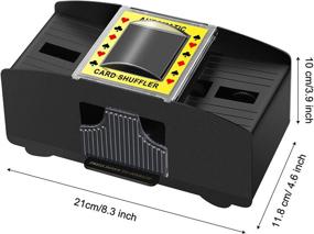 img 3 attached to 🃏 Efficient Electric Card Shuffler: Battery Operated 2 Deck Automatic Playing Card Shuffler - Perfect for Poker and Casino Games