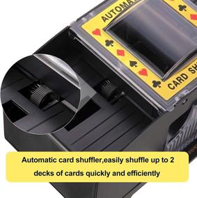 img 1 attached to 🃏 Efficient Electric Card Shuffler: Battery Operated 2 Deck Automatic Playing Card Shuffler - Perfect for Poker and Casino Games