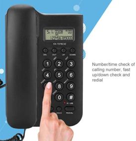 img 3 attached to 📞 Zopsc KX-T076 Desktop Corded Phone: Multi Functional Landline Phone for Home, Office, Hotel (Black)