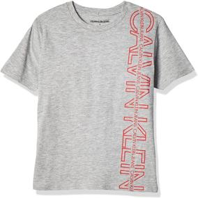 img 4 attached to Calvin Klein Little Shirt Heather Boys' Clothing: Top-Quality Tops, Tees, and Shirts for Boys