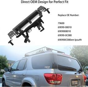 img 3 attached to 🚗 Прочная металлическая ручка задней двери для Toyota Sequoia & Sienna (2001-2007) - OE# 69090-08010 69090-0C080