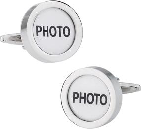 img 4 attached to Distinguished Photo Cufflinks with Cuff Daddy Presentation Box