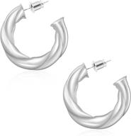 urboon lightweight hypoallergenic twisted earrings for girls - optimal jewelry in earrings logo