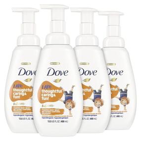 img 4 attached to Dove Kids Coconut Cookie Foaming Body Wash, Sulfate-Free Skin Care, 13.5 Fl Oz, Pack of 4