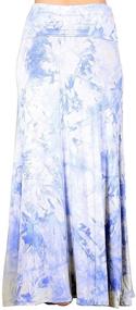 img 1 attached to 🌈 HEYHUN Women's Casual Tie Dye Solid Boho Hippie Maxi Skirt with Lace Detail S-3XL - Perfect for Stylish and Comfortable Looks!