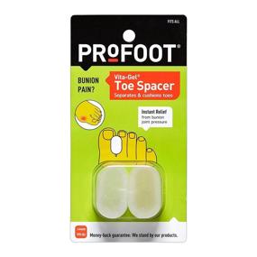 img 1 attached to 🧦 Набор из 3 Вкладышей ProFoot Vita-Gel для разделителя пальцев - включает 2 штуки каждого