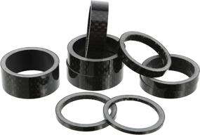 img 3 attached to 🚲 Sumind 9-Piece Carbon Fiber Headset Spacer Kit for 1-1/8 Inch Bicycles - 2/3/5/10/15mm Sizes